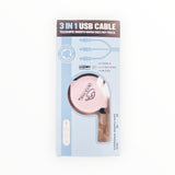 DD Accessory - Retractable 3 IN 1 USB Charging Cable