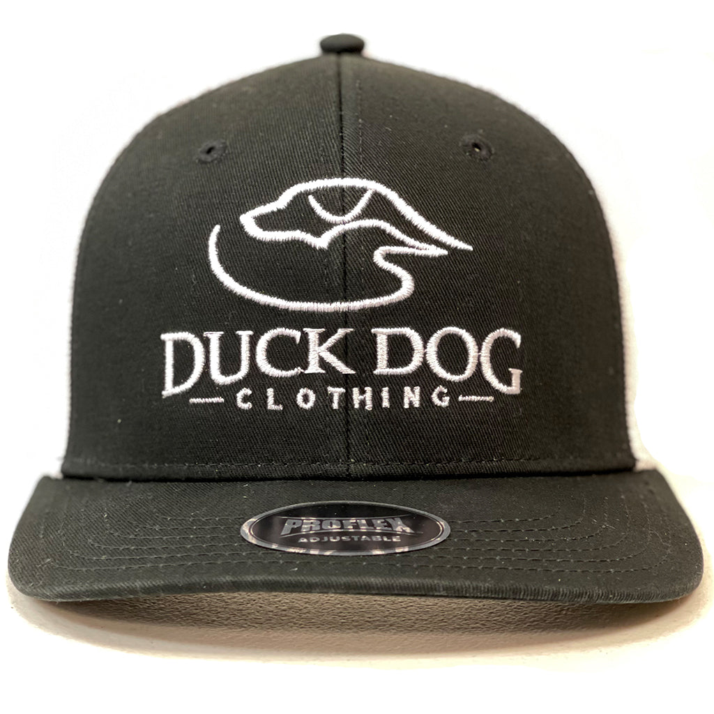 Adjustable Dog Trucker Hat in Black