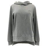 Duck Dog Clothing Ladies Drop Tail Hoodie Grey Front