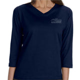 Master National 2019 - Ladies 3/4 Sleeve V-neck American Pride