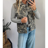 Ladies Denim Camo Vest