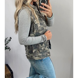 Ladies Denim Camo Vest