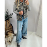 Ladies Denim Camo Vest