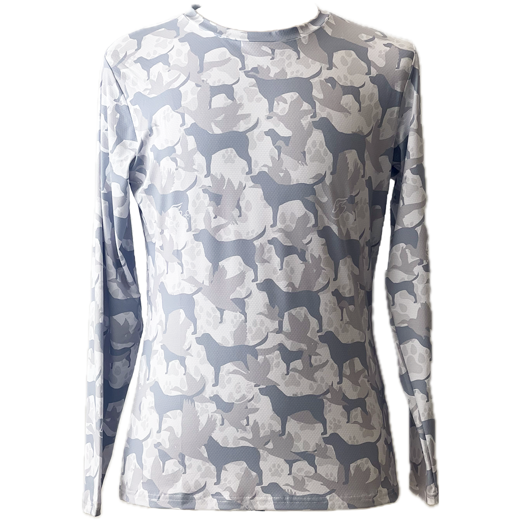 Duck Dog Original Camo - Long Sleeve Unisex Performance T Shirt, Sunpr