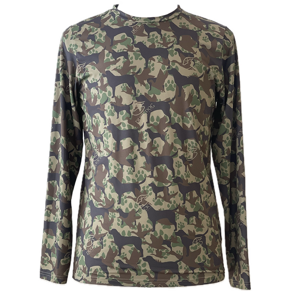 『TAKA ORIGINAL』OFF THE LABEL Dark Camo Long Sleeve Mens Camo Kennebec Long Sleeve Sport Tee | Greyson Clothiers