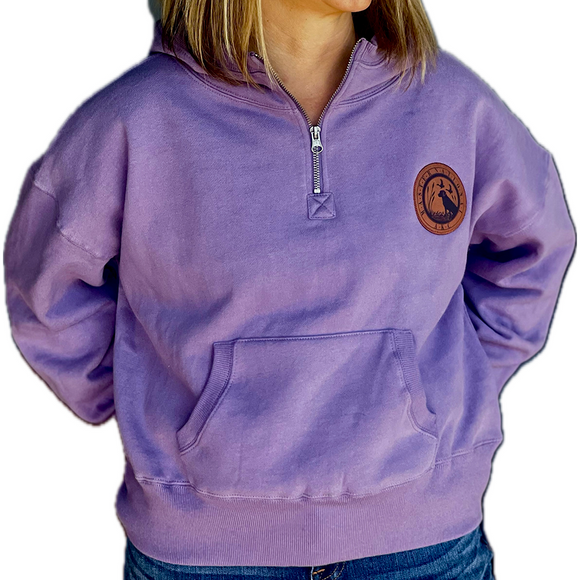 MN Ladies Sanded Fleece 1/4 Zip Hoodie