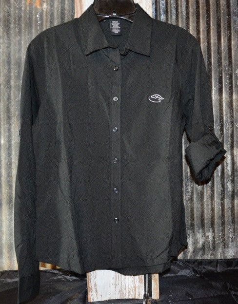 Ladies' Performance Shirt with Roll-Up Sleeves – Duck Dog Clothing Co Ladies' Performance Shirt with Roll-Up Sleeves – Duck Dog Clothing Co