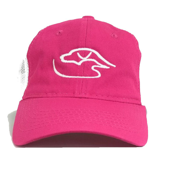Trucker Logo ~ Pink/White {Ladies Fit}