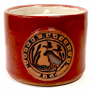 MN Accessory - Handmade Ceramic Christmas Candle with MNRC Logo