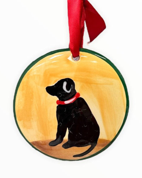 Hand Painted Lab Ornament