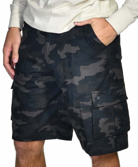 Men's Camo Cotton Ripstop Shorts - Sahara