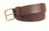 Duck Dog Signature Logo Latigo Leather Belt