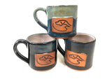 Handmade Ceramic Mug with Duck Dog Clothing Logo