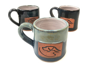 Handmade Ceramic Mug with Duck Dog Clothing Logo