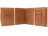 Duck Dog Clothing Logo - Leather Clip Bi-Fold Wallet
